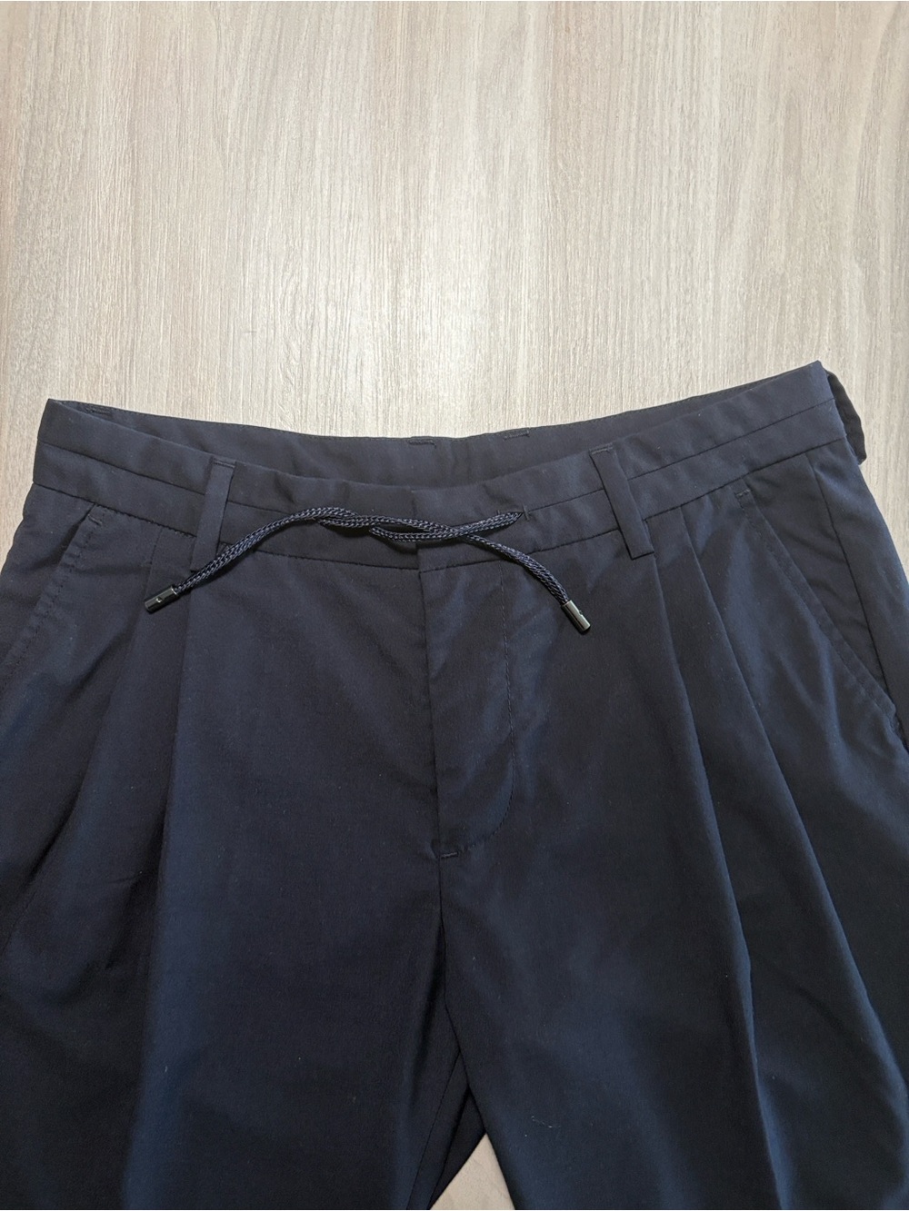 Armani Exchange Navy Drawstring Chinos